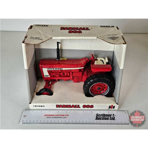 Farmall 806 Tractor (ERTL) (Scale 1:16) (Box Measures : 7-3/4"H x 10-1/2"W x 7"D)