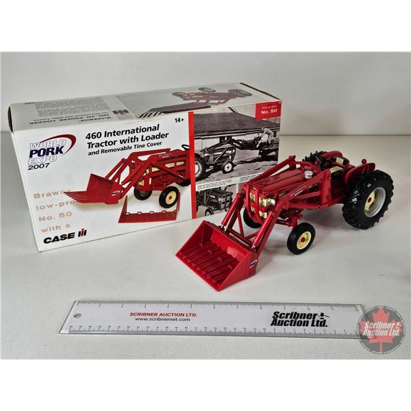 McCormick 460 International Tractor w/ Loader & Removable Tine Cover : Heavy Duty No.50 : World Pork