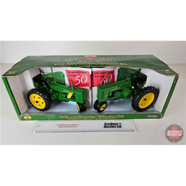 50th Anniversary Collector Set : John Deere 50 & John Deere 60 (Scale 1:16) (Ertl) (Box Measures : 6