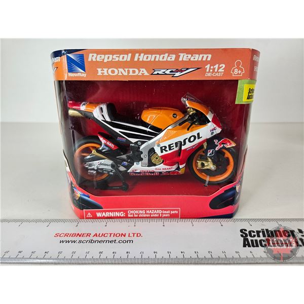 Honda Team Repsol Racing Motorcycle (Scale 1:12) (Box Measures : 5-3/4"H x 8"W x 2-3/4"D)