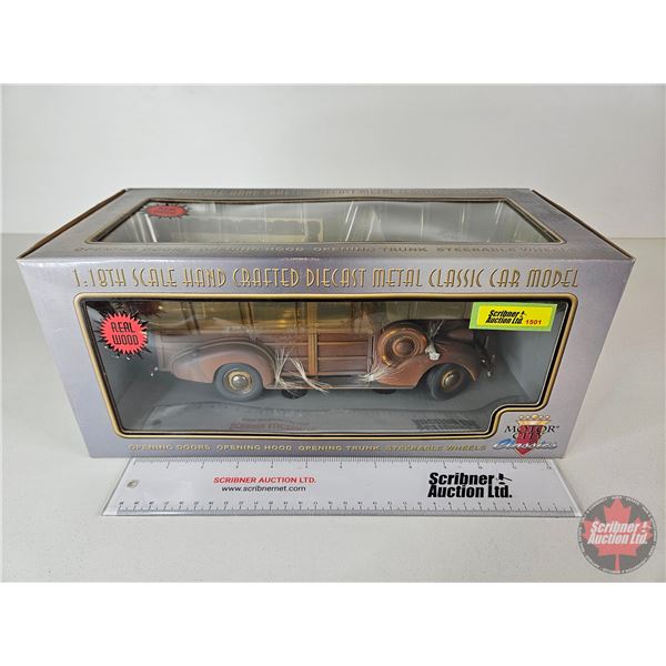 1939 Chevrolet Woody Wagon "Surf Weathered" (Motor City Classics)  (Scale 1:18) (Box Measures : 6-1