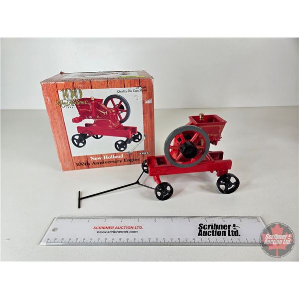 New Holland 100th Anniversary Engine (Ertl) (Scale 1:8) (Box Measures : 7-1/4"H x 8"W x 6"D)