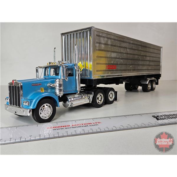 Kenworth W900 Semi Truck & Trailer (New-Ray) (Total Length : 20"L)