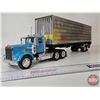 Image 1 : Kenworth W900 Semi Truck & Trailer (New-Ray) (Total Length : 20"L)