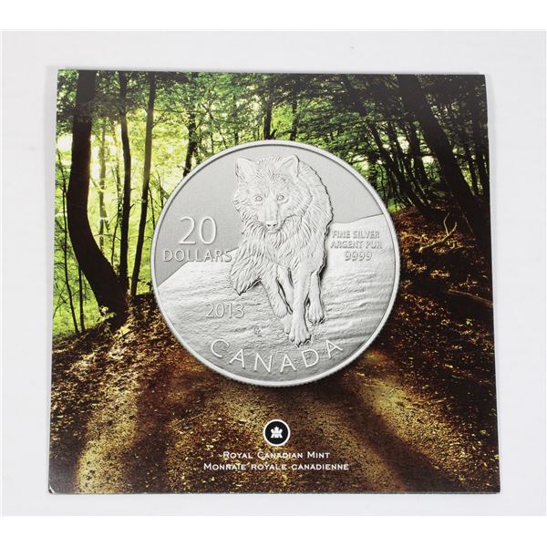 2013 1/4 OZ WOLF #8 FINE SILVER #20