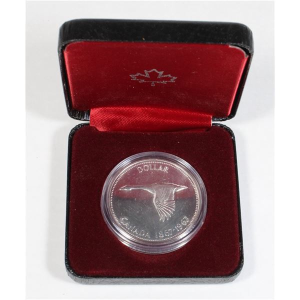 1967 CANADA SILVER DOLLAR BU COIN