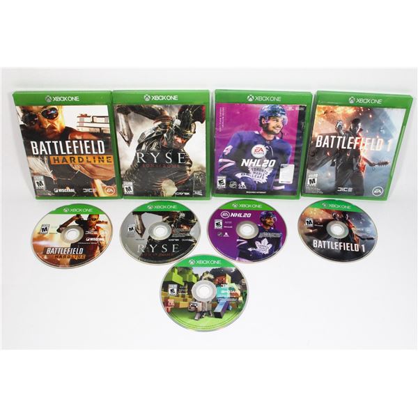 5 XBOX ONE GAMES