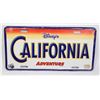 Image 1 : NEW - DISNEY CALIFORNIA ADVENTURE LICENSE PLATE