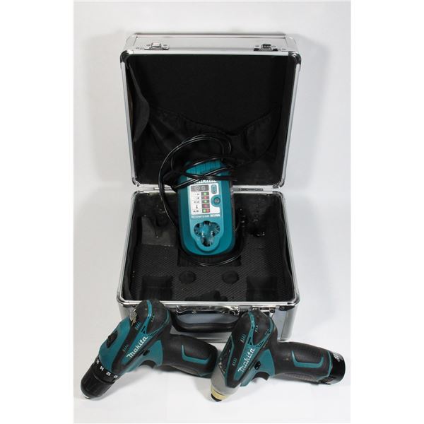 MAKITA CORDLESS DRILL SET WITH BATTERY