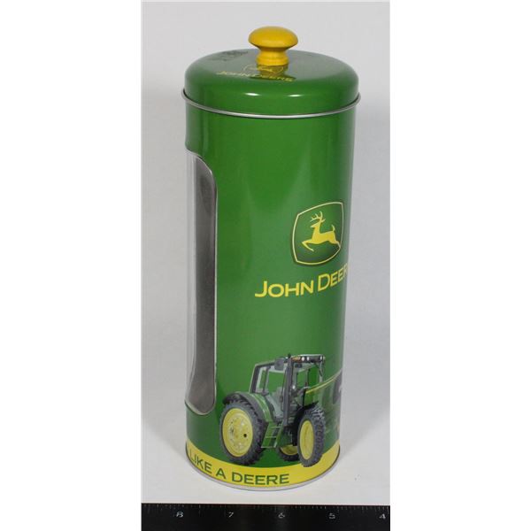 JOHN DEERE METAL STRAW HOLDER