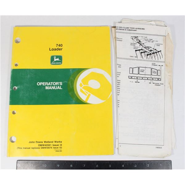 740 LOADER OPERATORS MANUAL