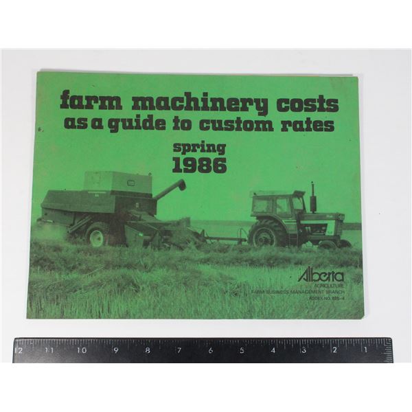 1968 FARM MACHINERY GUIDE TO CUSTOM RATES