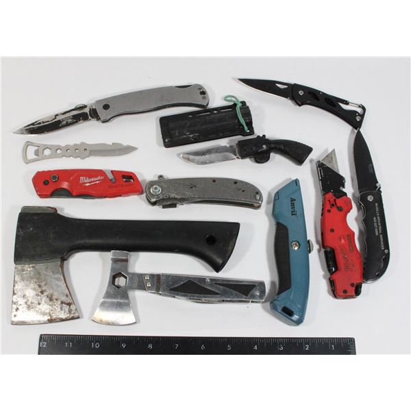 LOT OF POCKET AND UTILITY KNIVES