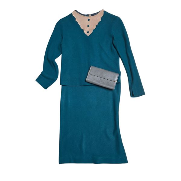 VINTAGE JOSEPH RIBKOFF 2 PIECE SKIRT SET