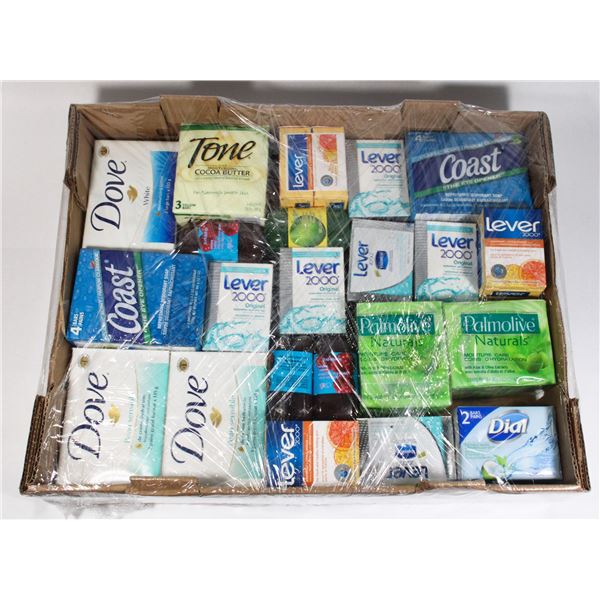 LARGE LOT OF ASSORTED BATH SOAPS INCLUDING