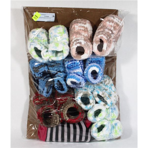 7 PAIRS OF BABY BOOTIES