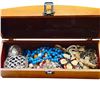Image 1 : COLLECTION OF VINTAGE ESTATE JEWELRY IN  WOOD