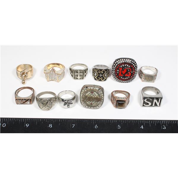 LOT OF MENS RINGS
