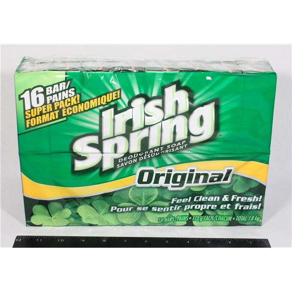 16 PACK IRISH SPRING ORIGINAL SOAP