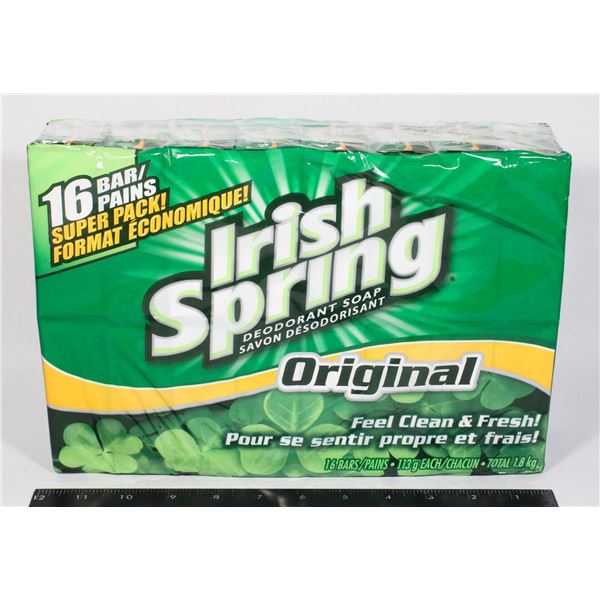 16 PACK IRISH SPRING ORIGINAL SOAP