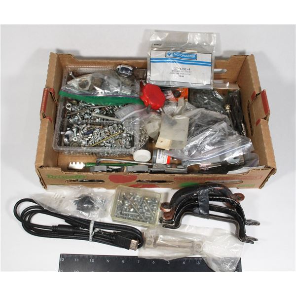 MISCELLANEOUS BOX, NUTS, BOLTS ETC..