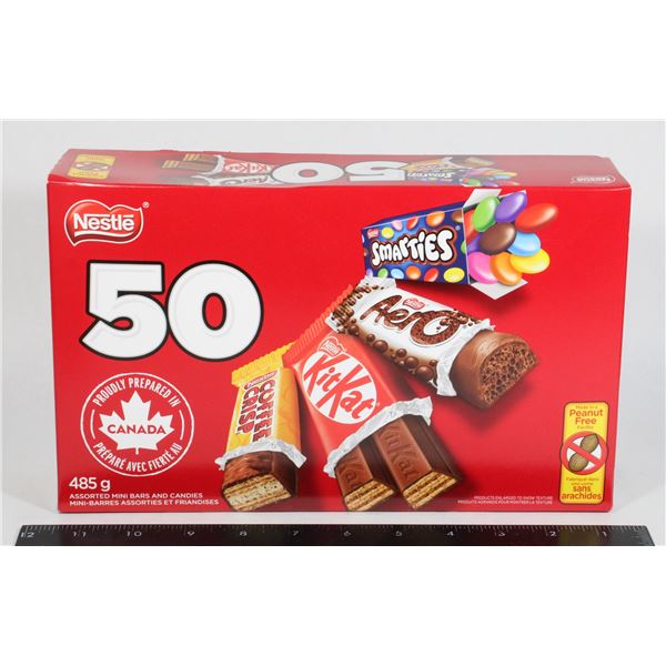 50 COUNT NESTLE MINI SIZE CHOCOLATES ASSORTMENT