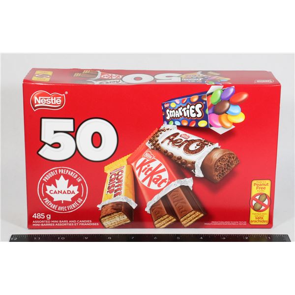 50 COUNT NESTLE MINI SIZE CHOCOLATES ASSORTMENT