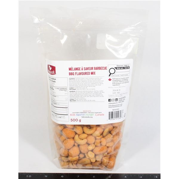 500G BAG BASSÉ BBQ FLAVORED MIXED NUTS