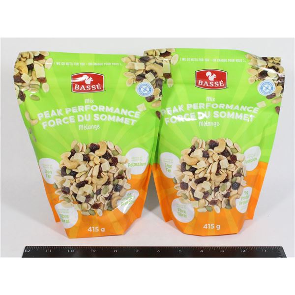 (2) BASSÉ PEAK PERFORMANCE TRAIL MIX
