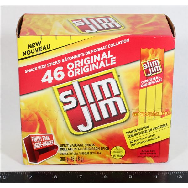 46PACK SLIM JIM ORIGINAL SNACK SIZE STICKS