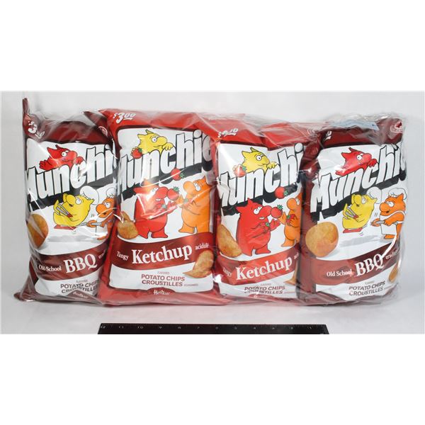 4 BAGS OF MUNCHIE CHIPS 200G EACH