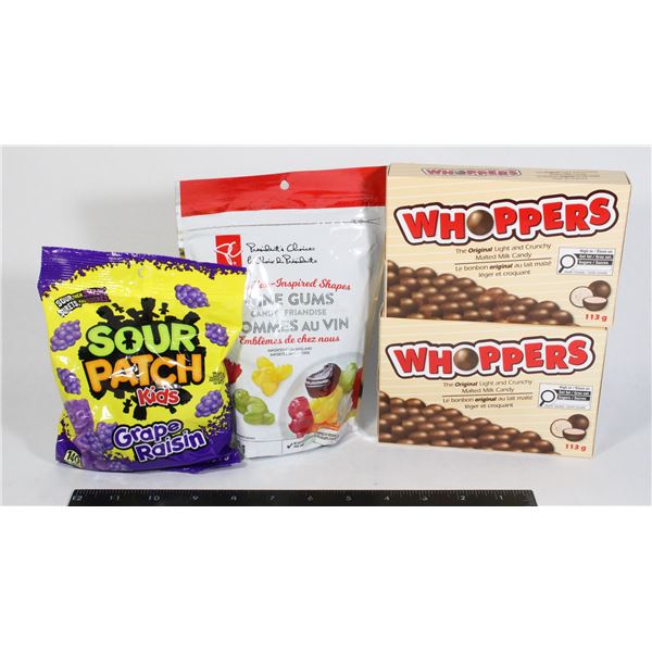 LOT OF MIXED CANDY INCLUDING WHOPPERS