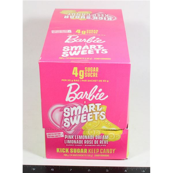 BOX OF BARBIE X SMART SWEETS 4G SUGAR CANDY