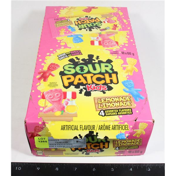 BOX OF SOUR PATCH KIDS LEMONADE 4 ASSORTED FLAVORS