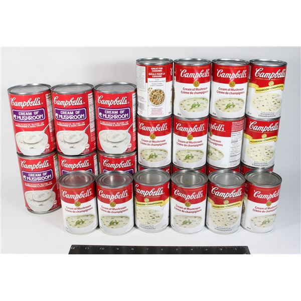 CAMPBELL'S MUSHROOM CREAM OF MUSHROOM SOUPS