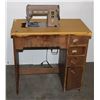 Image 1 : SINGER SEWING MACHINE IN CABINET, WORKING