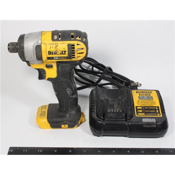 DEWALT 20V CORDLESS IMPACT AND CHARGER