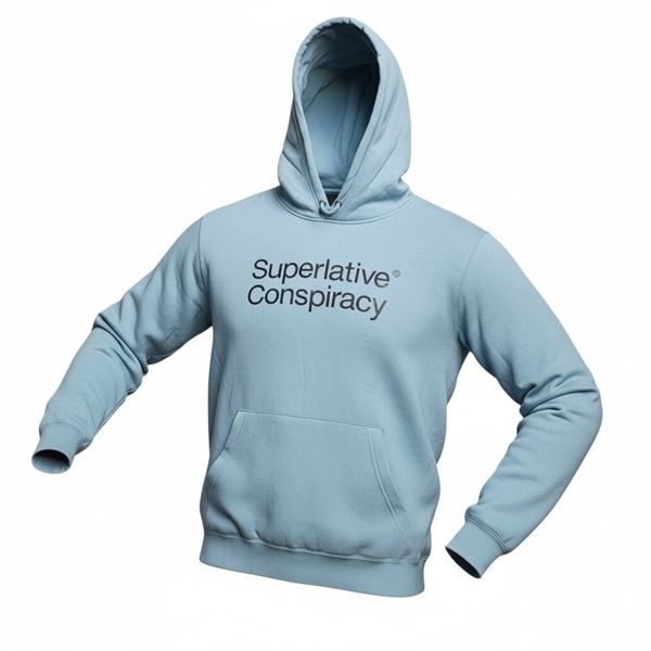 #99 NWT WESC HOODED SWEATSHIRT LIGHT BLUE MEDIUM