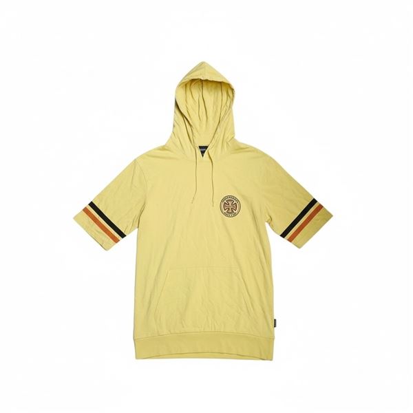 #92 NWT BRIXTON YELLOW HOODED SHIRT MEDIUM