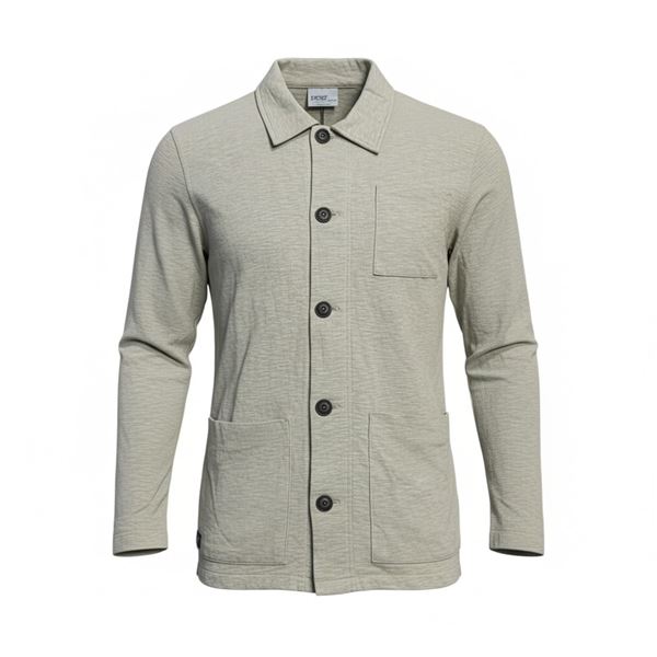 #78 NWT WESC BUTTON UP JACKET KHAKI MEDIUM