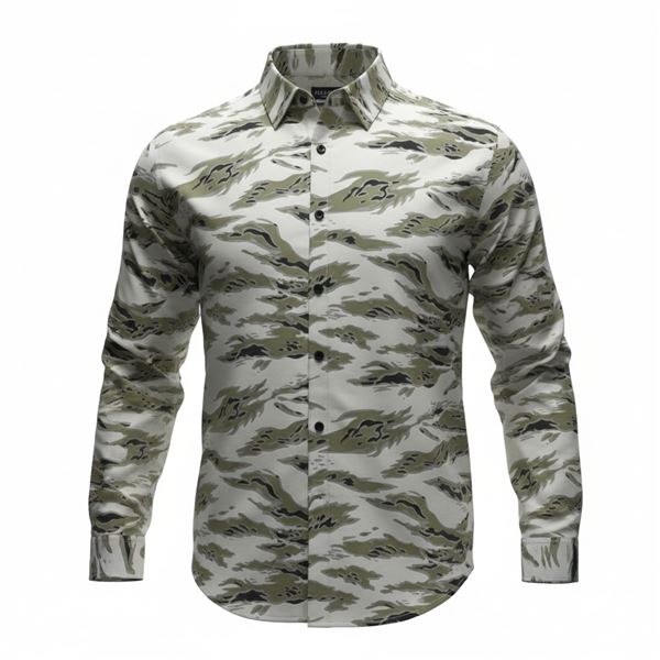 #79 NWT CLASSIFIED CAMO BUTTON UP SHIRT MED