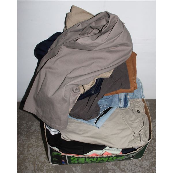 BULK LOT OF MEN'S XXXL+ PANTS AND SHORTS