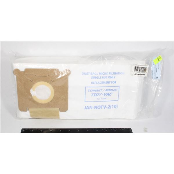 10 REPLACEMENT BAGS FOR ROBOT VACUUM