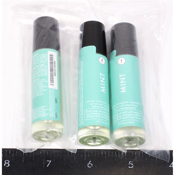 THREE MINT ROLL ON MOSQUITO REPELLANT
