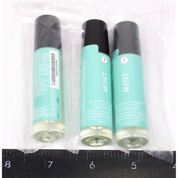 THREE MINT ROLL ON MOSQUITO REPELLANT