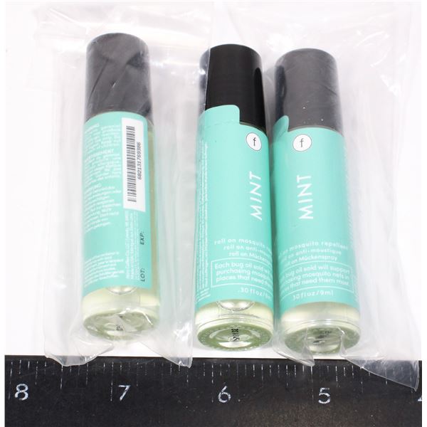 THREE MINT ROLL ON MOSQUITO REPELLANT