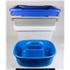 Image 1 : 4 TOTES (NO LIDS)  AND CLEANING CADDY