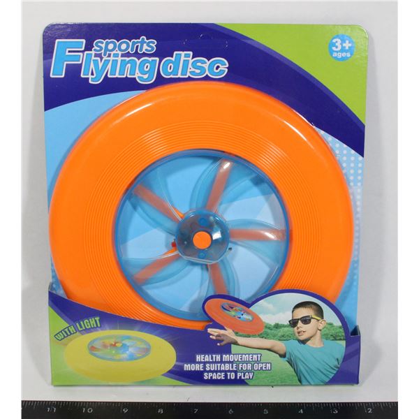 NEW LIGHT UP FLYING DISC (OFF BRAND FRISBEE)