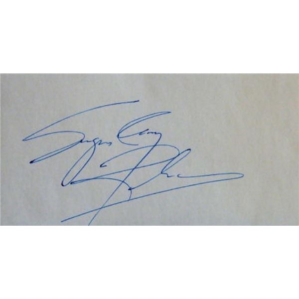 Boxer Sugar Ray Robinson signature slip