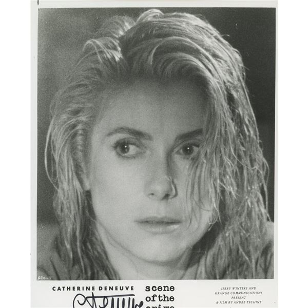 Scene of the Crime Catherine Deneuve signed movie photo